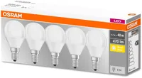 LED LAMP OSRAM 5W E14 P45 2700K 470LM MATT 5TK PAKIS