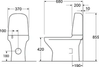 WC-POTT GUSTAVSBERG ESTETIC 8300