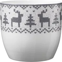 ÜMBRISPOTT SOENDGEN KERAMIK KOOTUD PÕDER Ø14X13CM HALL