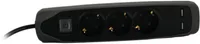 PIKENDUSJUHE ELECTRALINE 2M 3PESA 3G1,0MM² LK LÜLITI 2XUSB MUST/HALL