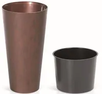 LILLEPOTT PROSPERPLAST TURBUS SLIM CORTEN 30CM TERAS
