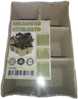 TURBAKASSETID ECOPULP 7X7CM 6 POTIGA BIOLAGUNEVAD 6TK PAKIS