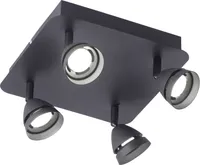 KOHTVALGUSTI WIZ GEMINI 4X3W LED 300LM MUST