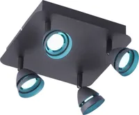 KOHTVALGUSTI WIZ GEMINI 4X3W LED 300LM MUST