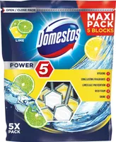 WC-VÄRSKENDAJA DOMESTOS POWER 5 LIME 55G 5-PAKK