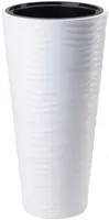 LILLEPOTT FORM-PLASTIC DUNES SLIM ÜMAR VALGE 35CM