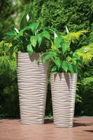 LILLEPOTT FORM-PLASTIC DUNES SLIM ÜMAR PRUUN 35CM
