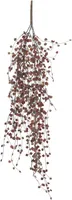 KUNSTLILL MICA DECORATIONS RIPUTATAV PEPEROOMIA 80X15X4CM PUNANE