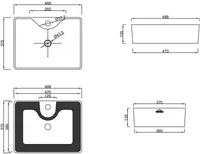 VALAMU INVENA NERI 48,8X37,5X13,5CM PINNAPEALNE