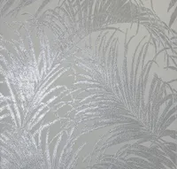 TAPEET ARTHOUSE PALM SILVER GREY KISS FOIL