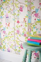 TAPEET ARTHOUSE WOODLAND FAIRIES WHITE