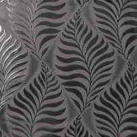 TAPEET ARTHOUSE FOIL EMBOSSED LEAF CHARCOAL