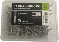 TERRASSIKRUVI CLINT 4,2X45 RUSPERT 250 TK/PAKIS