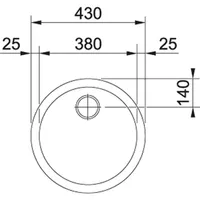 VALAMU FRANKE RONDA RAN610-38 ROOSTEVABA Ø430X200MM SIIDMATT