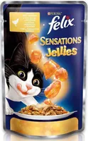 LEMMIKLOOMA KIISUEINE FELIX SENSATIONS JELLIES KANA 100G