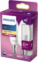 LED LAMP PHILIPS 5,5W B35 E14 2700K MATT 2TK PAKIS PHILIPS