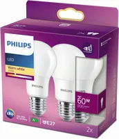 LED LAMP PHILIPS 8W A60 E27 2700K MATT 2TK PAKIS PHILIPS