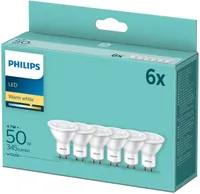 LED LAMP PHILIPS 4,7W GU10 36D 2700K 6TK PAKIS PHILIPS