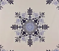 TAPEET DUTCH WALLCOVERINGS VLIESBEHANG TEGEL BLAUW