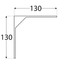 KRONSTEIN VELANO TERASEST VALGE 130X130MM