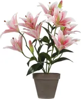 KUNSTLILL MICA DECORATIONS TIIGER LIILIA ROOSA 47X45CM
