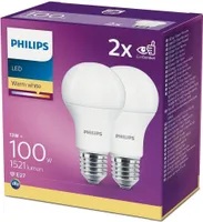 LED LAMP PHILIPS 13-100W A60 E27 2700K MATT 2TK PAKIS