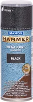 METALLIVÄRV MASTON HAMMER SPRAY 400ML VASARALAKK MUST