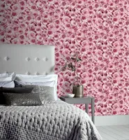 TAPEET ARTHOUSE ROSE WALL RASPBERRY