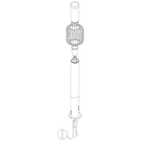 AIAVALGUSTI EGLO RAVELLO E27 1X28W POST 1100MM IP44