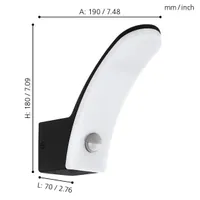 AIAVALGUSTI EGLO FIUMICINO 11W LED 1300LM SEIN ANDURIGA IP44