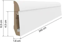 PÕRANDALIIST VOX MDF ESTILO 65 VALGE 2,4 E101
