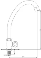 VEEKRAAN KÜLMALE VEELE INVENA BU-65-F0S-L KROOM