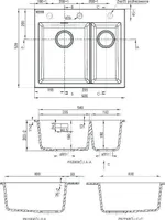 VALAMU GRANIIT DEANTE ERIDAN 600X520X190MM GRAFIIT METALLIK