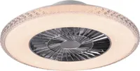 VALGUSTI VENTILAATORIGA TRIO HARSTAD LED 40W 5000LM KROOM