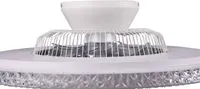 VALGUSTI VENTILAATORIGA TRIO HARSTAD LED 40W 5000LM KROOM
