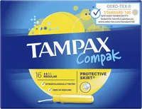 TAMPOONID TAMPAX COMPAK REGULAR 16TK PAKIS