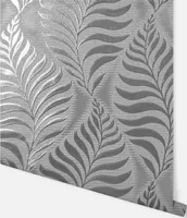 TAPEET ARTHOUSE FOIL EMBOSSED LEAF SILVER