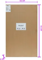 PEEGEL KONTINENT MINI LED VALGUSTUSEGA 40X70CM