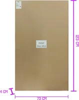 PEEGEL KONTINENT DEMURE LED VALGUSTUSEGA 120X70CM