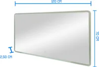 PEEGEL KONTINENT DEMURE LED VALGUSTUSEGA 120X70CM