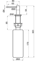 SEEBIDOSAATOR INVENA ISSA 500ML SÜVISTATAV KROOM