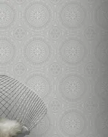 TAPEET ARTHOUSE BOHO MEDALLION SILVER