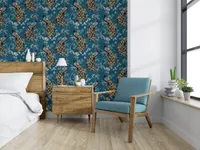 TAPEET ARTHOUSE OPULENT PEACOCK TEAL & GOLD