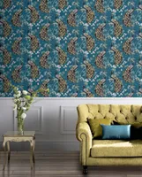 TAPEET ARTHOUSE OPULENT PEACOCK TEAL & GOLD