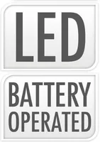 LATERN LED VALGUSEGA KLAASIST 16CM