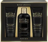 KINKEKOMPLEKT BAYLIS&HARDING MUST PIPAR MEESTELE 3-OSALINE