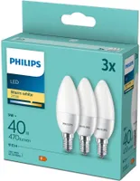 LED LAMP PHILIPS 5W (40W) B35 E14 2700K 3TK PAKIS