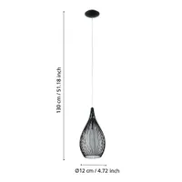 LAELAMP EGLO RAZONI 1X60W E27 BLACK