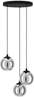 LAELAMP EGLO ARISCANI 3X40W E27 MUST/LÄBIPAISTEV