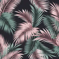 TAPEET ARTHOUSE TWILIGHT TROPIC BLACK & GREEN